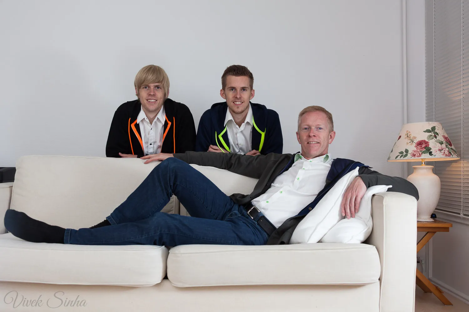 Casual family portrait